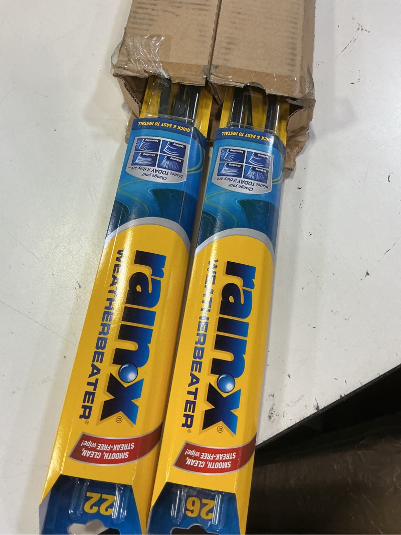 Condition photo showing Good Condition for rain-x 820250 weatherbeater wiper blades, 26" and 22" windshield wipers (pack of 2), automotive replacement windshield wiper blades that meet or exceed oem quality and durability standards