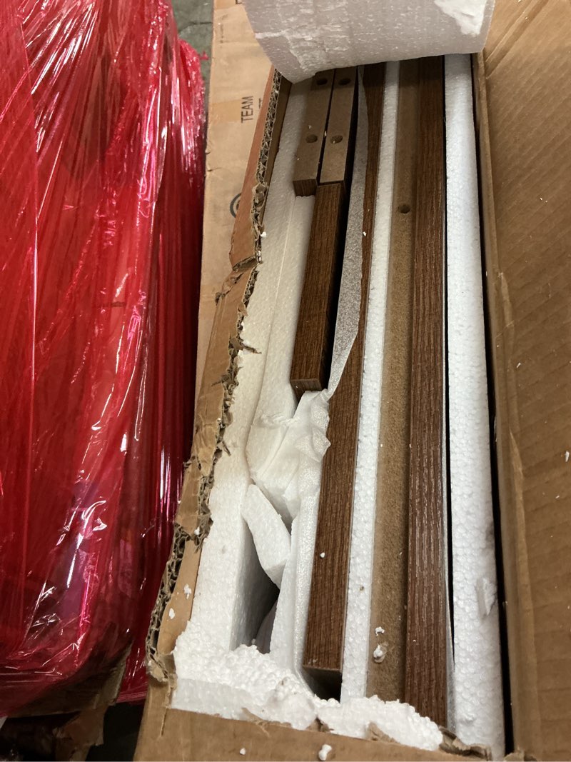 Condition photo showing Good Condition for Tribesigns 63-Inch Long Console Table, MDF Wood Grain Rectangular Sofa Table Behind The Couch, Farmhouse Entryway Table for Entrance, Hallway, Living Room (Rustic Brown)