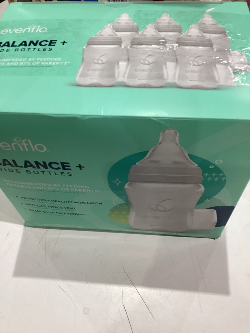 Condition photo showing Good Condition for Evenflo 6pk Balance Wide-Neck Anti-Colic Baby Bottles - 9oz