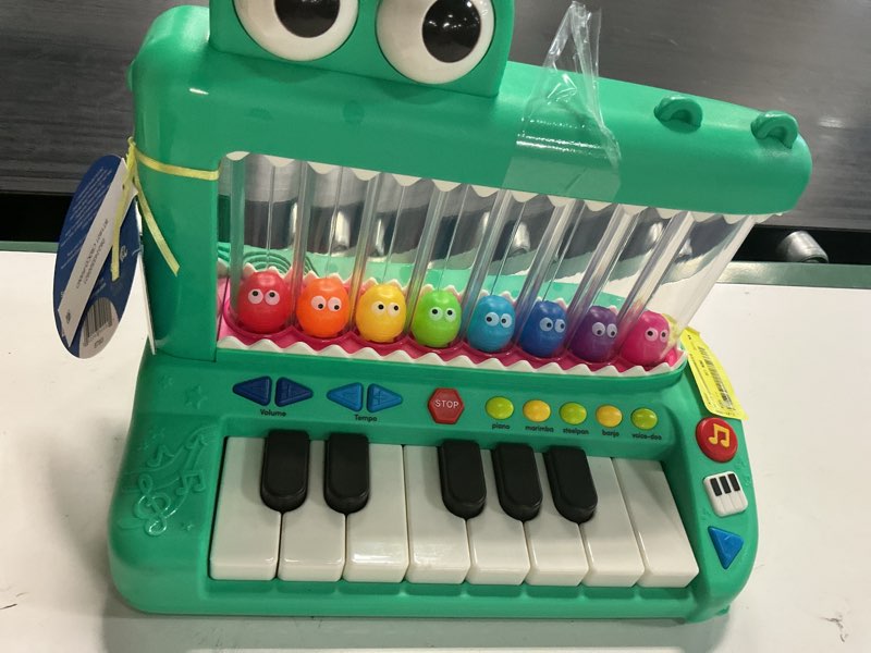 Condition photo showing Good Condition for battat croco pop piano toy keyboard with songs sounds lights, baby and toddler toys