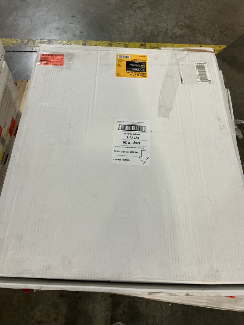 Condition photo showing New/Like New for everbilt 20 in. x 25 in. steel return air filter grille in white