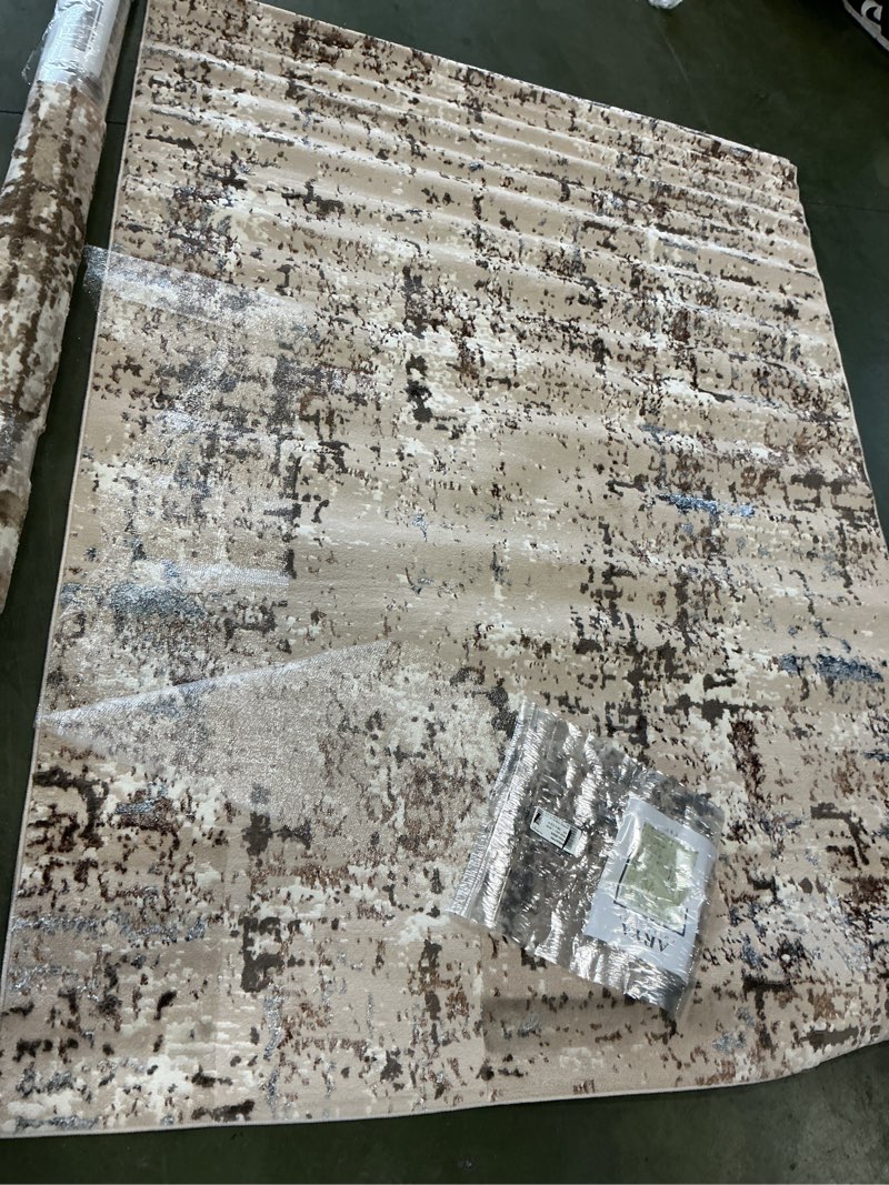 Arya area rug 5x7” Grey / Beige 