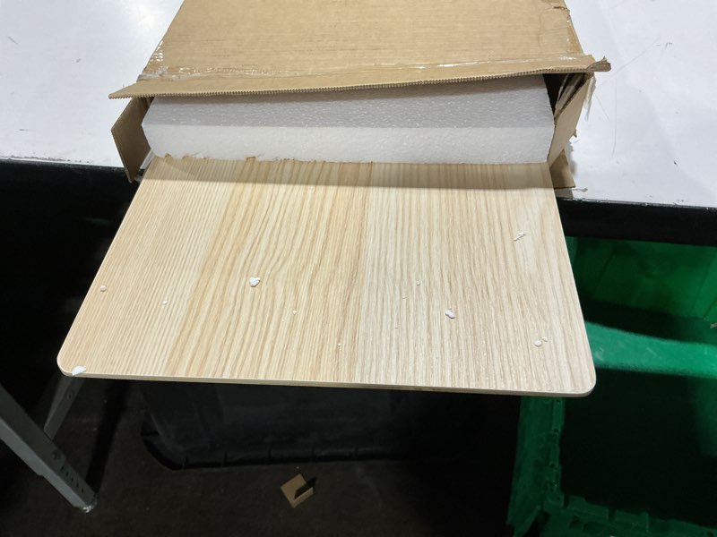 Condition photo showing As Is for Aothia Large Dual Monitor Stand Riser, Solid Wood Desk Shelf with Eco Cork Legs for Laptop Computer/TV/PC/Printers, Perfect Desktop Stands Organizer with Underneath Storage for Office Accessories Dual Oak