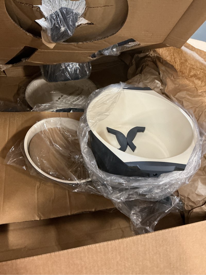 Condition photo showing As Is for CAROTE 21-Piece Ceramic Cookware Set, Nonstick Pots and Pans Set with Detachable Handle, Non-Toxic Kitchen Cooking Set, Induction Compatible, Dishwasher & Oven Safe, Charcoal