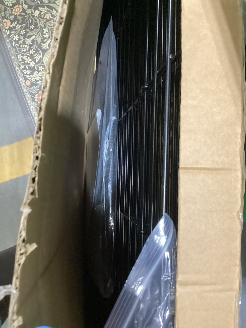 Condition photo showing Good Condition for dog pen pet playpen dog fence indoor foldable metal wire exercise puppy play yard pet enclosure indoor outdoor 8 panels 30 inch with bottom pad/top cover(black 30 top cover) playpen + top cover 8 panels 30"h
