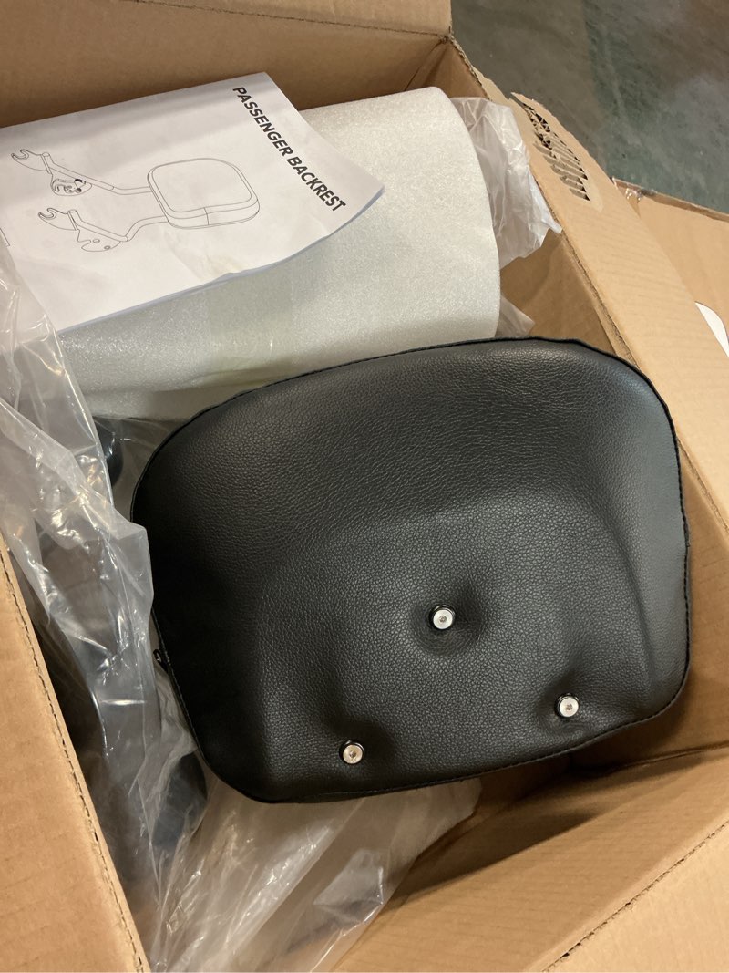 Condition photo showing Good Condition for holdfast sissy bar upright for flde, flhc, flhcs, flsl, fxbb, fxst, fli detachable passenger backrest w/sport luggage rack w/docking hardware fit softail deluxe street bob heritage 2018-up gloss black-fits flde flhc flsl fxbb fxst fli