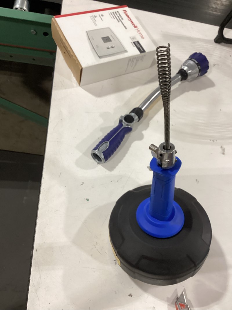 Condition photo showing As Is for handheld drum auger kobalt