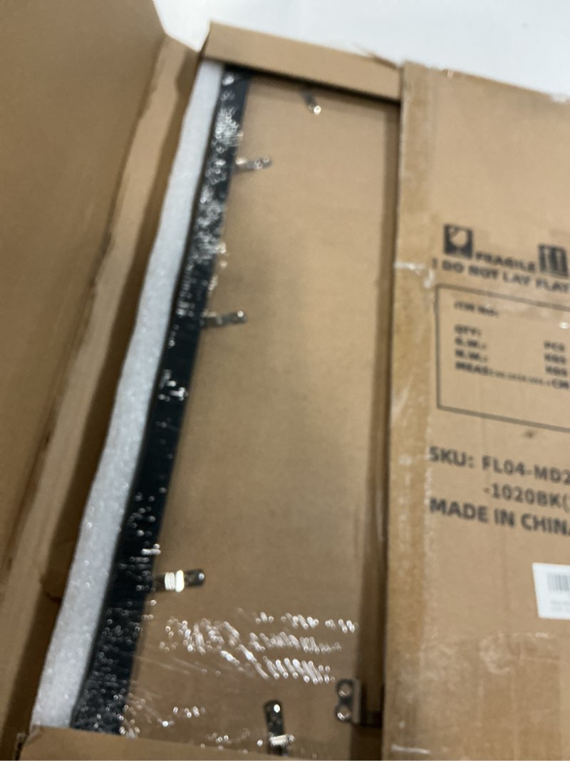 Condition photo showing Good Condition for Flocey 10x20 Picture Frame with Tempered Glass, 5x7 Picture Frame Collage, Display Three 5x7 Photos with Mat or 10 x 20 Pictures without Mat - Horizontal or Vertical Wall Mounting, 2 Pack, Black Black 10x20-2PACK