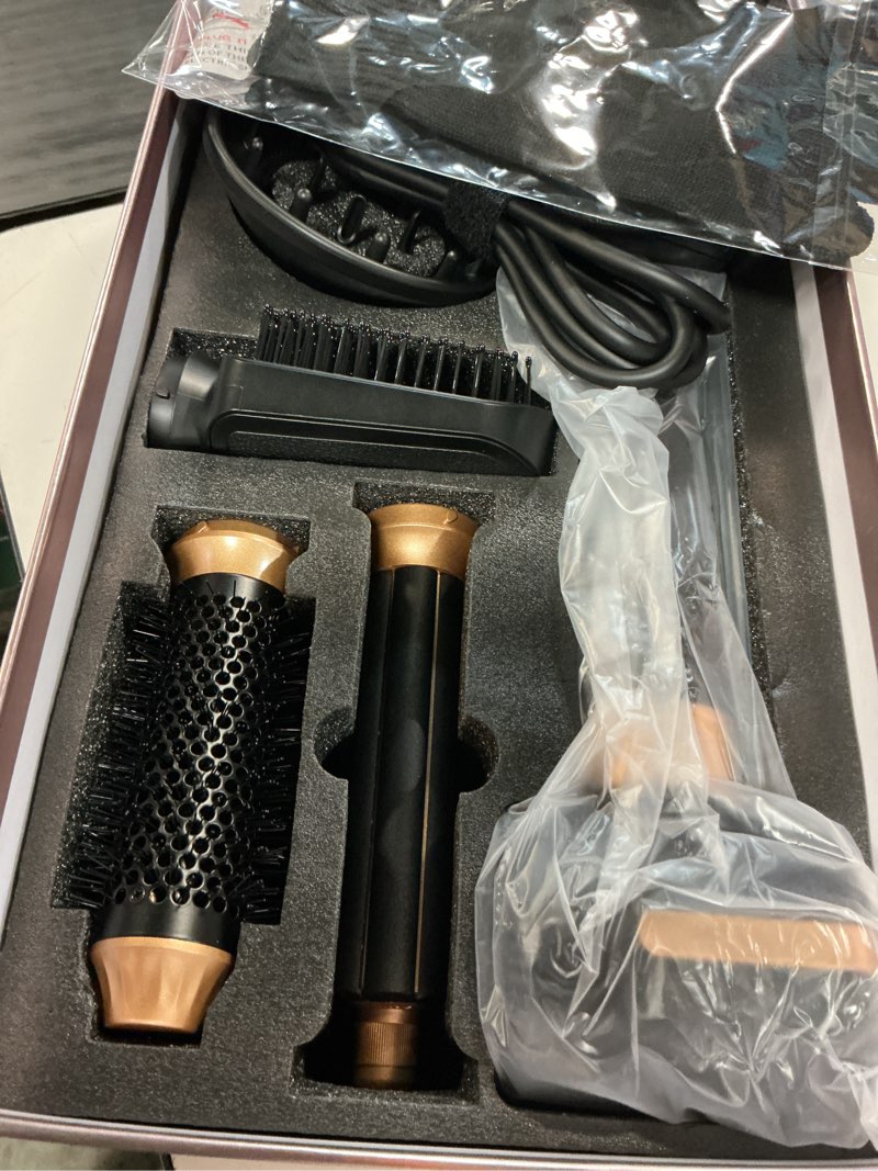 Condition photo showing Good Condition for atopskins 7 in 1 hair multi-styler and blow dryer brush set, 110,000 rpm high speed hair dryer with auto-wrap curler, straightener & diffuser, negative ion blowout styling tools for all hair types