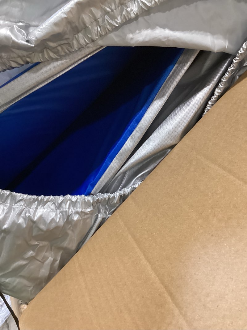 Condition photo showing Good Condition for texas hail cover a/rapid ready & heavy-duty for midsize sedan & suv against large hail (camry/rav4 or similar), us patent, setup in 2 min, 2,500+users, amazon's professional grade hail protection