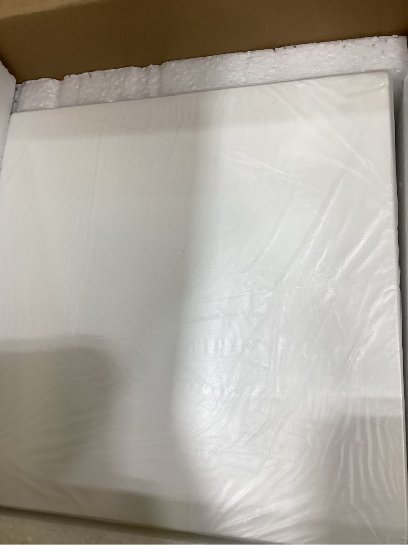 Condition photo showing Good Condition for Cube Display Pedestal Stand for Bridal Shop, Square White Display Risers Columns, Party Event Decor Platform Base Showcase for Model Jewelry Clothing Shop Home Exhibition (11.8*11.8*7.87in) White 11.8x11.8x7.87in