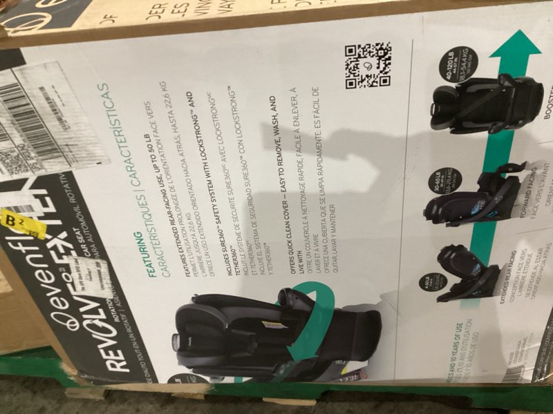 Condition photo showing Good Condition for Evenflo Revolve 360 Extend All-in-One Rotating Convertible Car Seat - Revere Gray