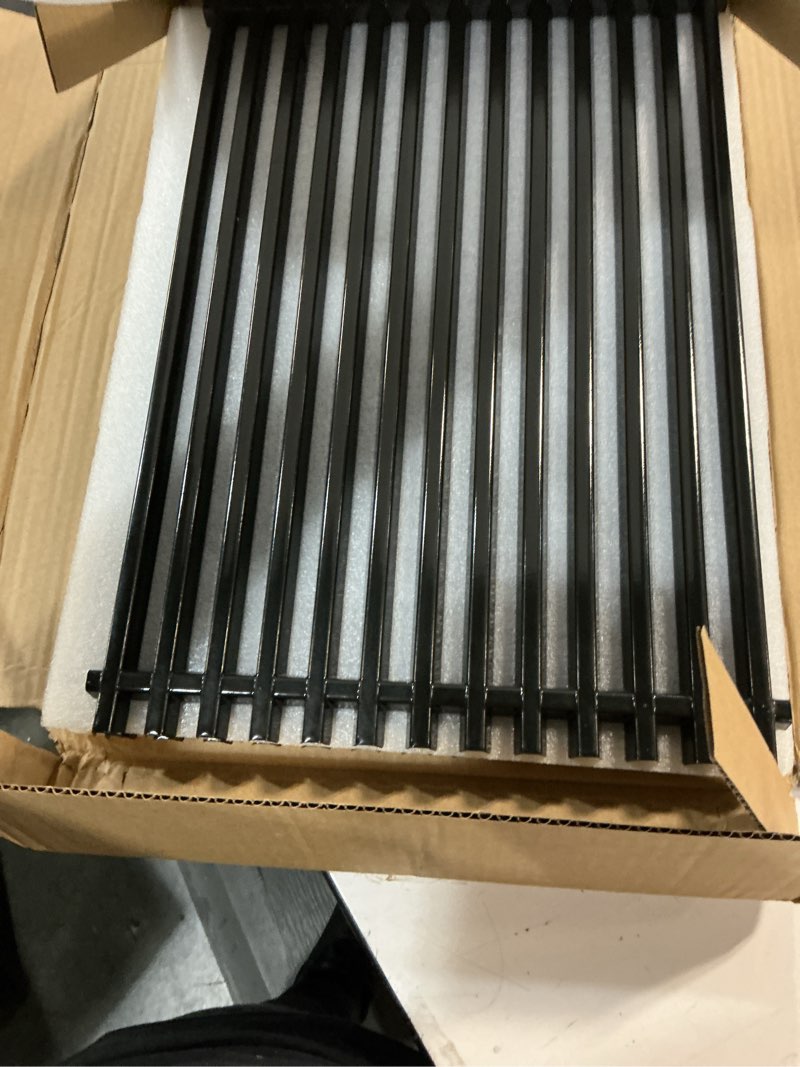 Condition photo showing New/Like New for gassaf grill grates for weber spirit 300, spirit 700, genesis silver gold b|c, platinum b|c, porcelain grid grates replacement for genesis 1000-3500, gas grill parts for weber 7525 (17.4 x11.8) 17.4 x 11.8