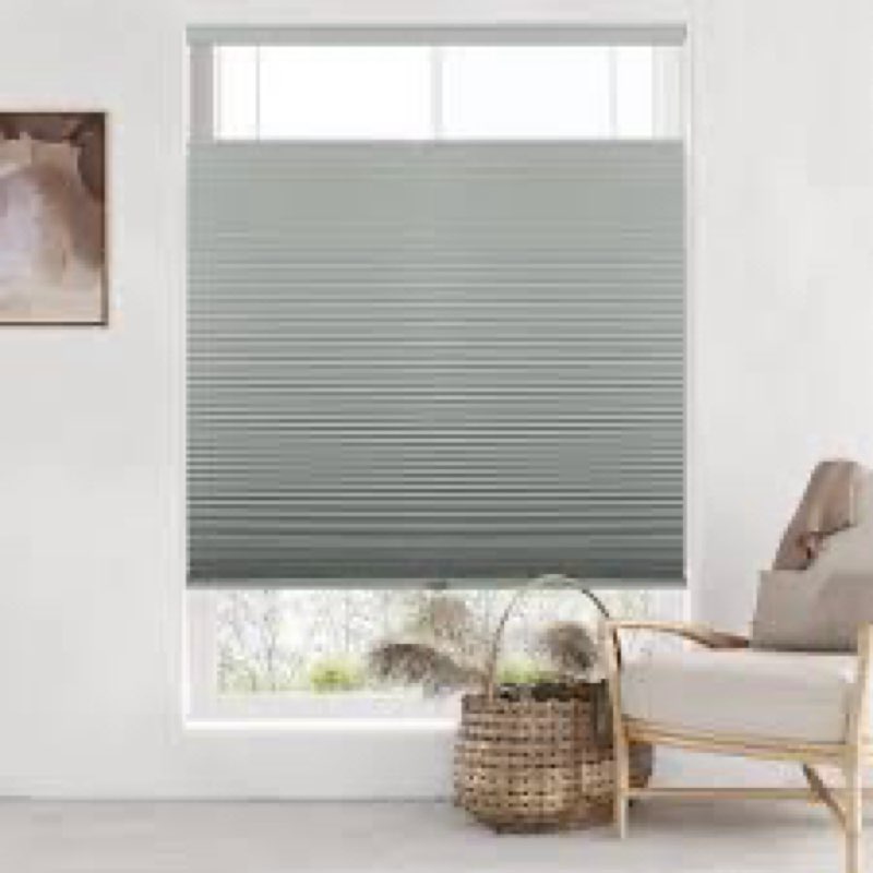 LazBlinds Top Down Bottom Up (TDBU) Cordless Cellular Shades, Blackout Light Blocking Honeycomb Shad