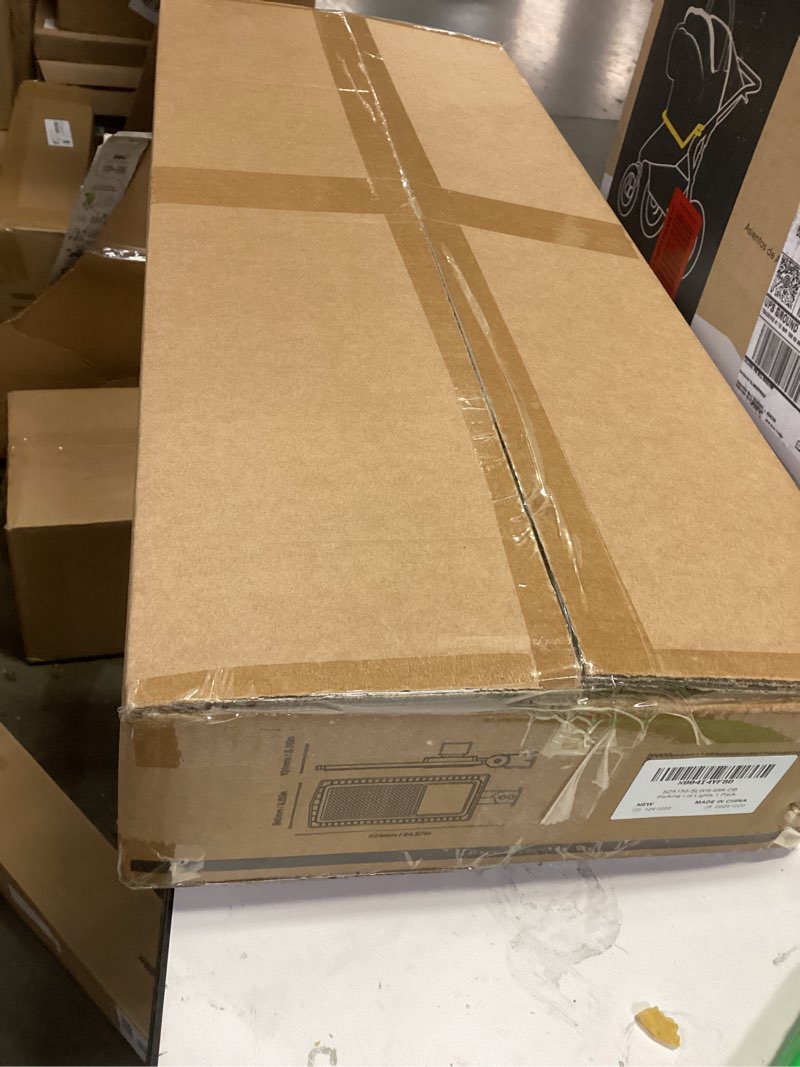 Condition photo showing New/Like New for 200W LED Parking Lot Lights Outdoor, 26000LM Commercial Street Light with Dusk to Dawn Photocell, IP65 Waterproof, 6500K 100-277V Slip Fitter Mount Shoebox Pole Lights for Yard Garage 1 Pack