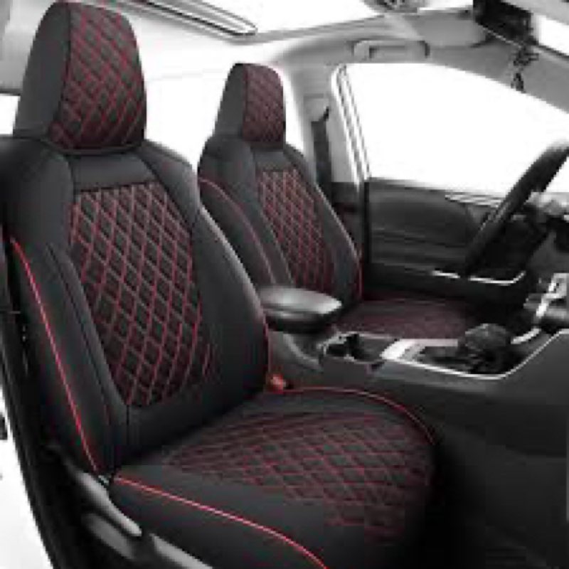 MIROZO RAV4 Seat Covers Non Hybrid,Toyota RAV 4 Seat Cover Red Car Seat Cover for 2019-2024 2025 Toy