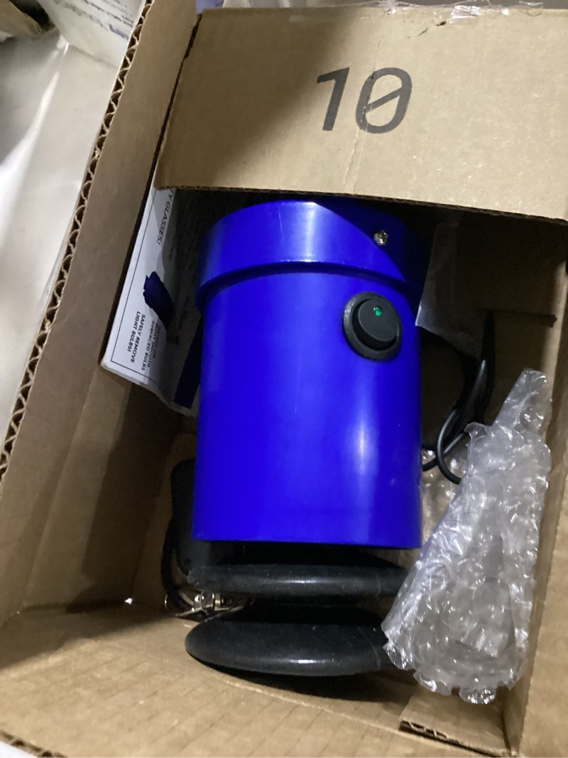 Condition photo showing Good Condition for light bulb changer for high ceilings – vacuum suction tool for glass bulbs only (fits 30-80mm) – remote-controlled kit – not for plastic led or small recessed lights (pole not included) blue