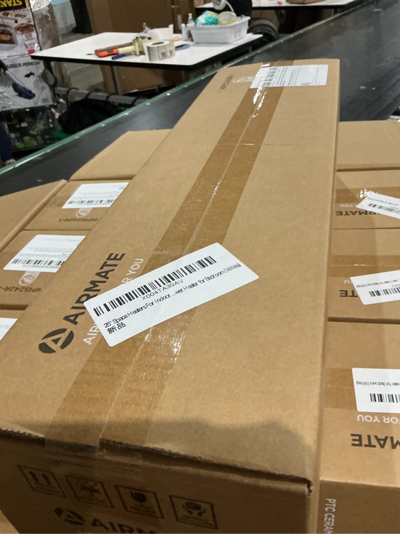 Condition photo showing New/Like New for 25" space heaters for indoor use large room, electric heaters for indoor use with thermostat, oscillating room heaters with timer, remote control, overheat protection tower heater for bedroom (beige)