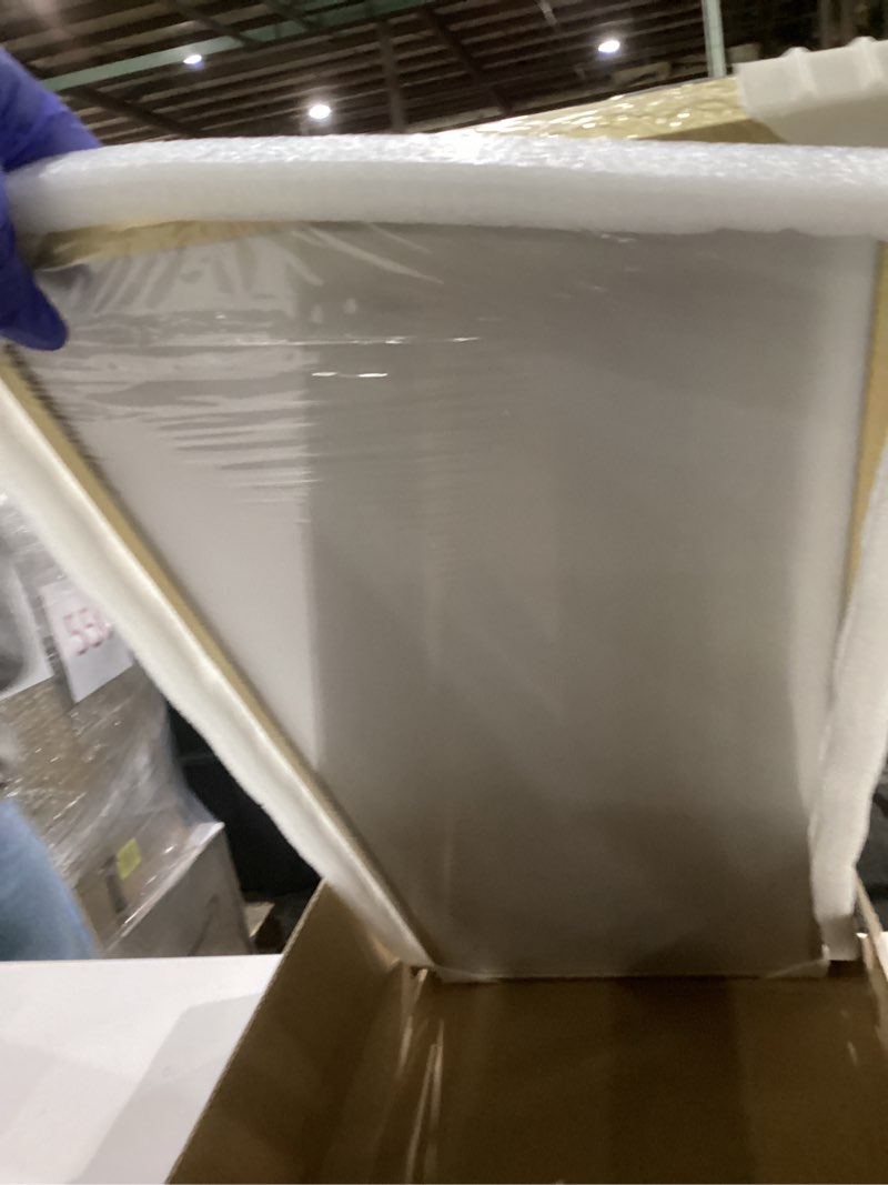 Condition photo showing New/Like New for 11x27 Aluminum Metal Picture Frame,Tempered Glass Gold Photo Frame 11x27 for Family Photo,Posters,Art,Document to Wall Mount Horizontally or Vertically 11x27 Gold