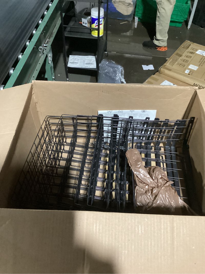 Condition photo showing Good Condition for iSPECLE Freezer Organizer Bins - Fit 5 to 9 Cu.Ft, 6 Pack Adjustable & Extra Large Chest Freezer Organizer Bins for Deep Freezer, Easy Organize Basket Store More, Stackable No Wasted Space, Black 6 Pcs-14.8"-Black