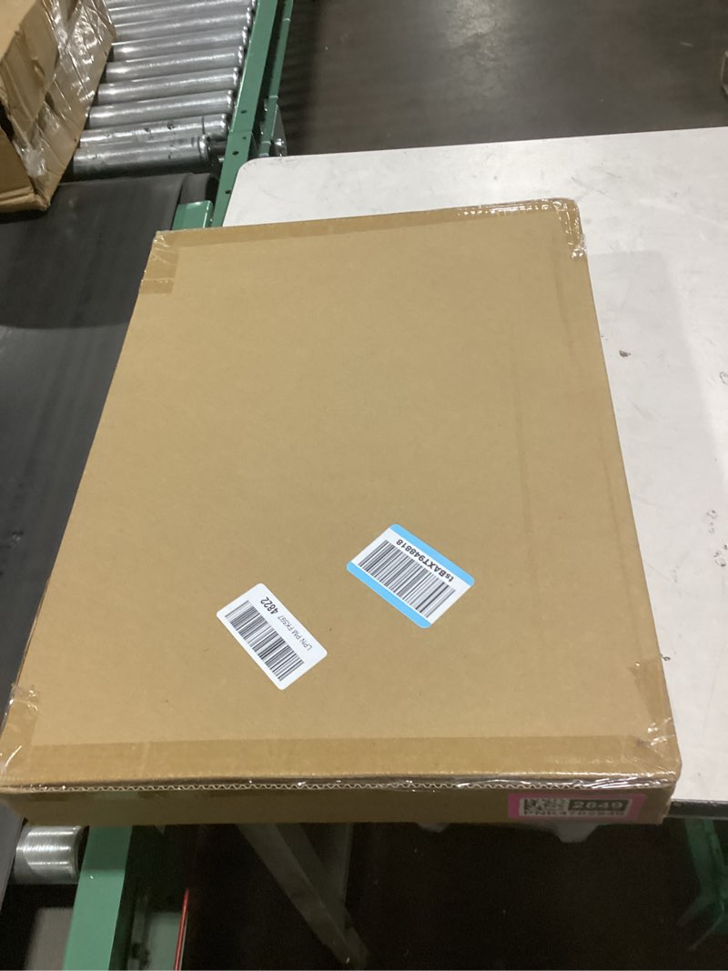 Condition photo showing New/Like New for Extra Large 19.7"X14.6"X11.6" Acrylic Display Case with 1 Division Board, Clear Organizer Box Plastic Holder with Magnetic Door for Handbags, Purses, Boots, Figures, Book Extra Large-A 1