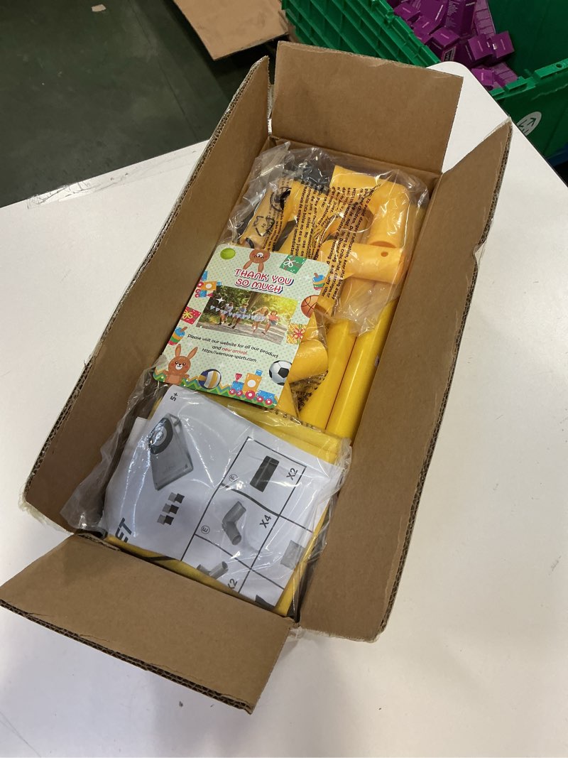 Condition photo showing New/Like New for Cornhole Board Set, Arcade Style Cornhole Set Board and Beanbags, Indoor and Outdoor Corn Hole Games for Adults and Kids Bean Bag Toss Game - Yellow