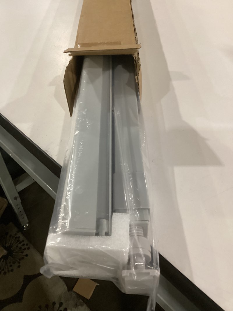 Condition photo showing Good Condition for unishades no drill cordless zebra blinds for windows, linen high precision fabrics, 29.5" w x 72" h linen - grey linen - grey 29.5" w x 72” h