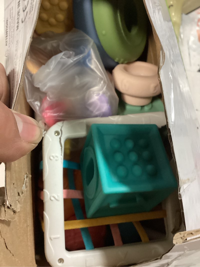 Condition photo showing Good Condition for plunack 4-in-1 baby toys montessori soft stacking blocks for babies, infants teething toys, sensory balls and educational learning set for toddlers (boys & girls) 4 in 1