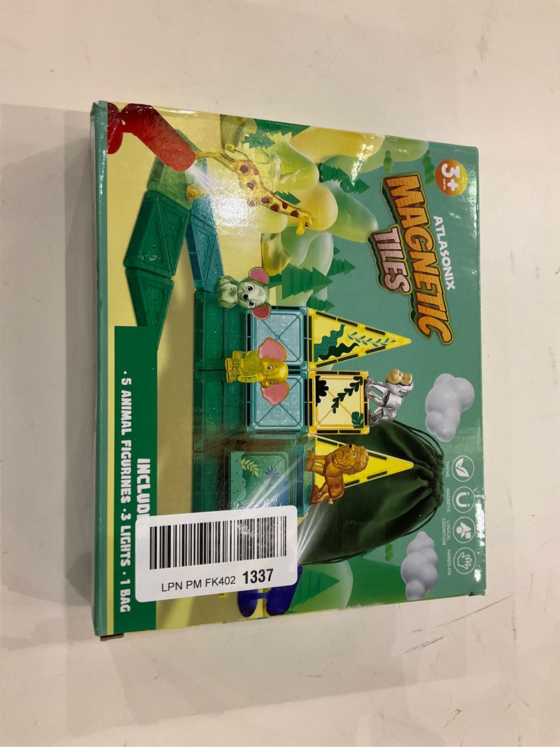 Condition photo showing New/Like New for Magtiles | Magnetic Tiles for Kids Ages 4-8 Educational Toys Magnet Building Blocks 54 Set Montessori Cubes for Boys Girls Gift Birthday Present Sensory Learning