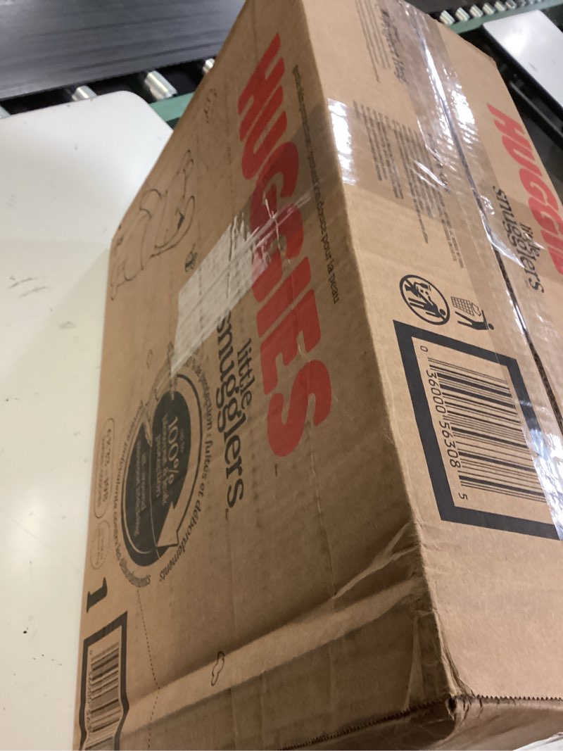Condition photo showing New/Like New for huggies size 1 diapers, little snugglers diapers, size 1 (8-14 lbs), 198 count (6 packs of 33), packaging may vary