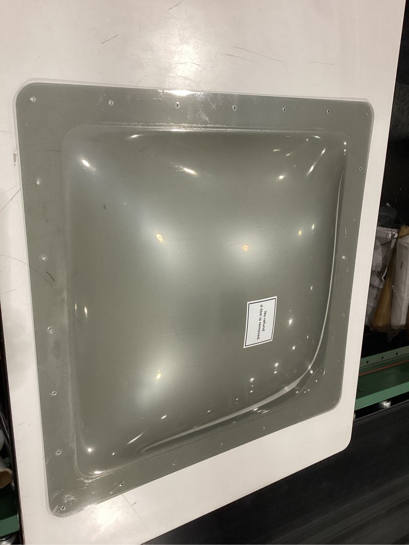 Condition photo showing New/Like New for rvguard rv skylight replacement, 26" x 26" outer dimension skylight fits all standard 22" x 22" openings, rv skylight for camper trailer fifth wheel truck, uv resistant, impact resistant, smoke