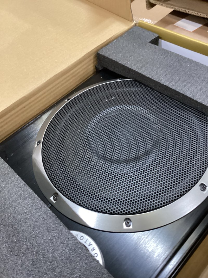 Condition photo showing As Is for Sound Storm Laboratories LOPRO10 10” Low Profile Amplified Car Subwoofer