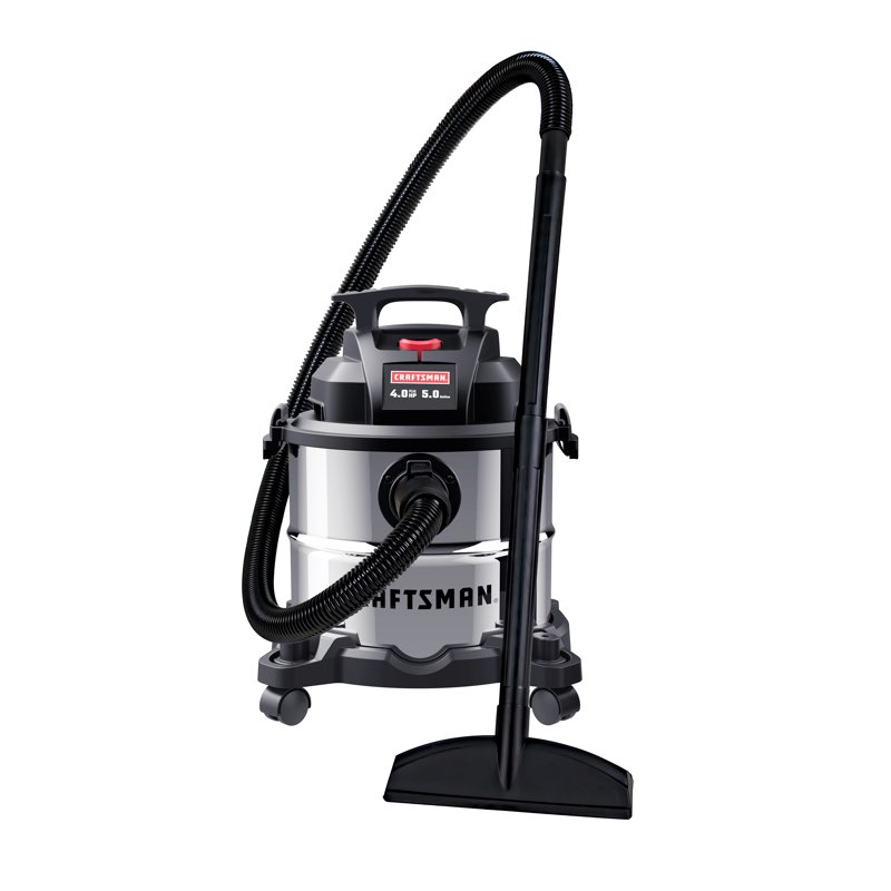 craftsman 5-gallon 4 hp corded wet/dry shop vacuum