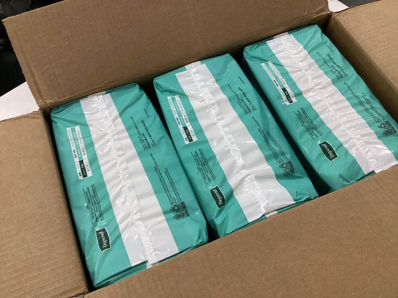 Condition photo showing New/Like New for depend adult diapers with tabs, incontinence protection with tabs, unisex, small/medium (19–34" waist, up to 170 lbs), maximum absorbency, 60 count (3 packs of 20) small/medium 60