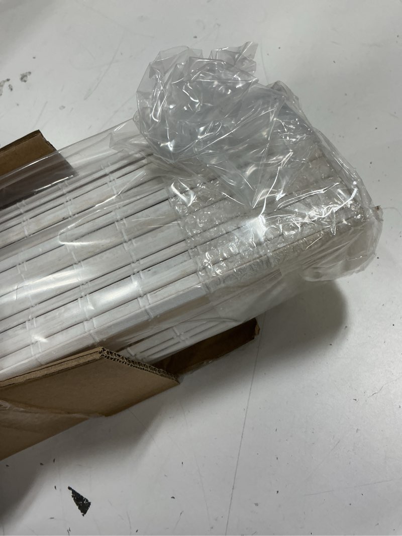 Condition photo showing Good Condition for LazBlinds Cordless Bamboo Roman Shades, Privacy Blinds for Interior Windows, Room Darkening Roll Up 