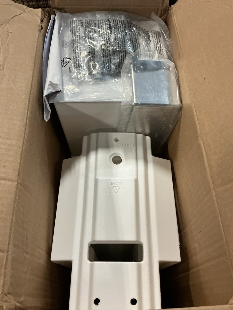 Condition photo showing Good Condition for step2 atherton extra large mailbox & post, weather resistant, large outdoor mailboxes, made of durable plastic, easy to install, flag included, onyx black mail post & xl mailbox classic white mail post and onyx black xl mailbox