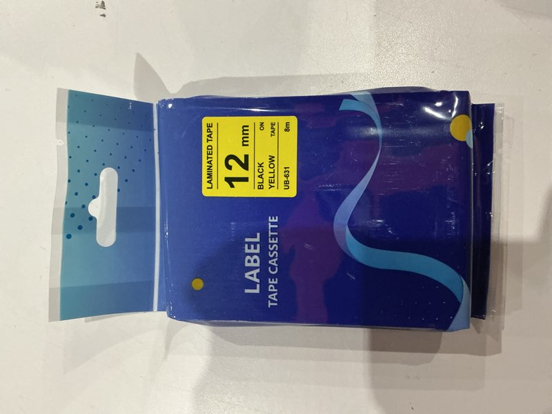 Condition photo showing Good Condition for labelwell 6-pack tz tape 12mm 0.47 laminated compatible for p touch label tape tz tze-b31 231 131 431 531 631 tze231 for ptouch pt-h110 d210 d220 h103w, flu.orange/white/red/blue/yellow/green black on fluorescent orange/white/red/blue/yellow/green 12 mm