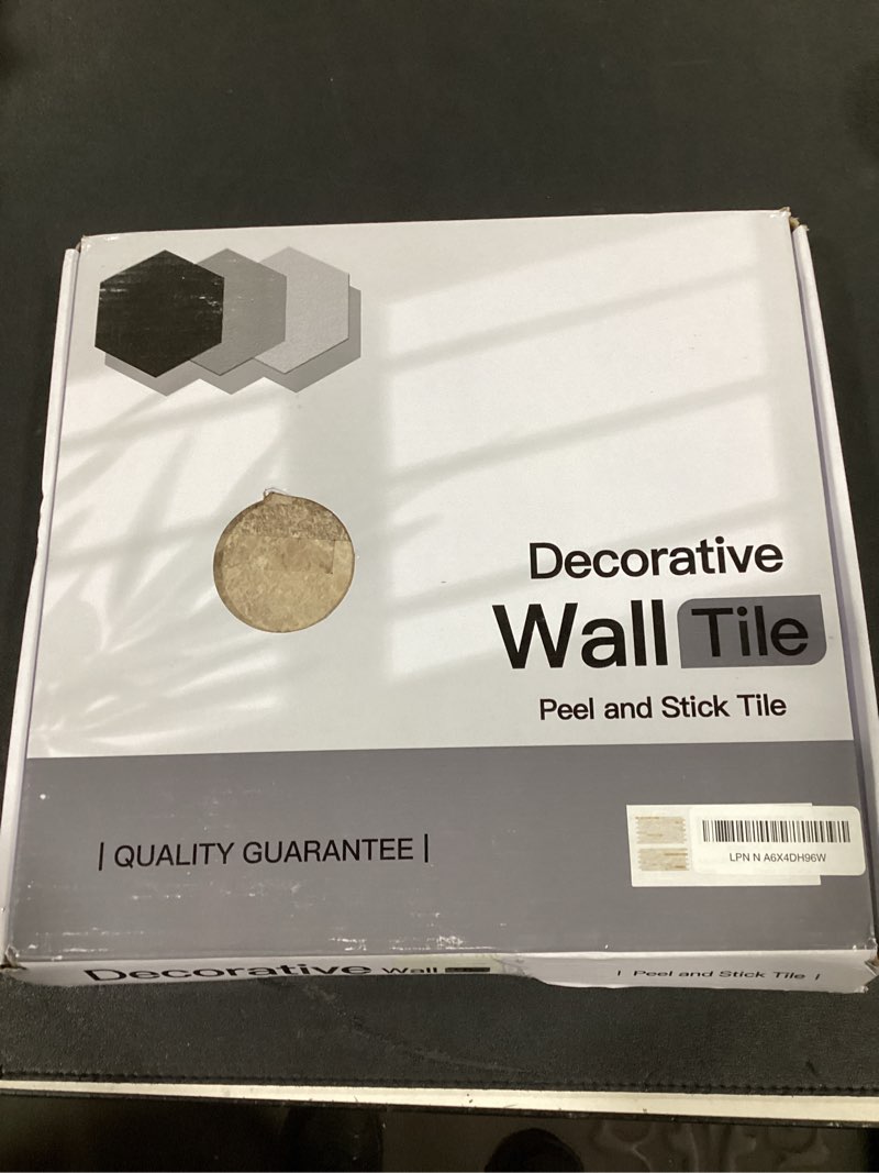 Condition photo showing New/Like New for 20 sheets peel and stick backsplash pvc wall tile,for kitchen backsplash 20 dark beige with copper