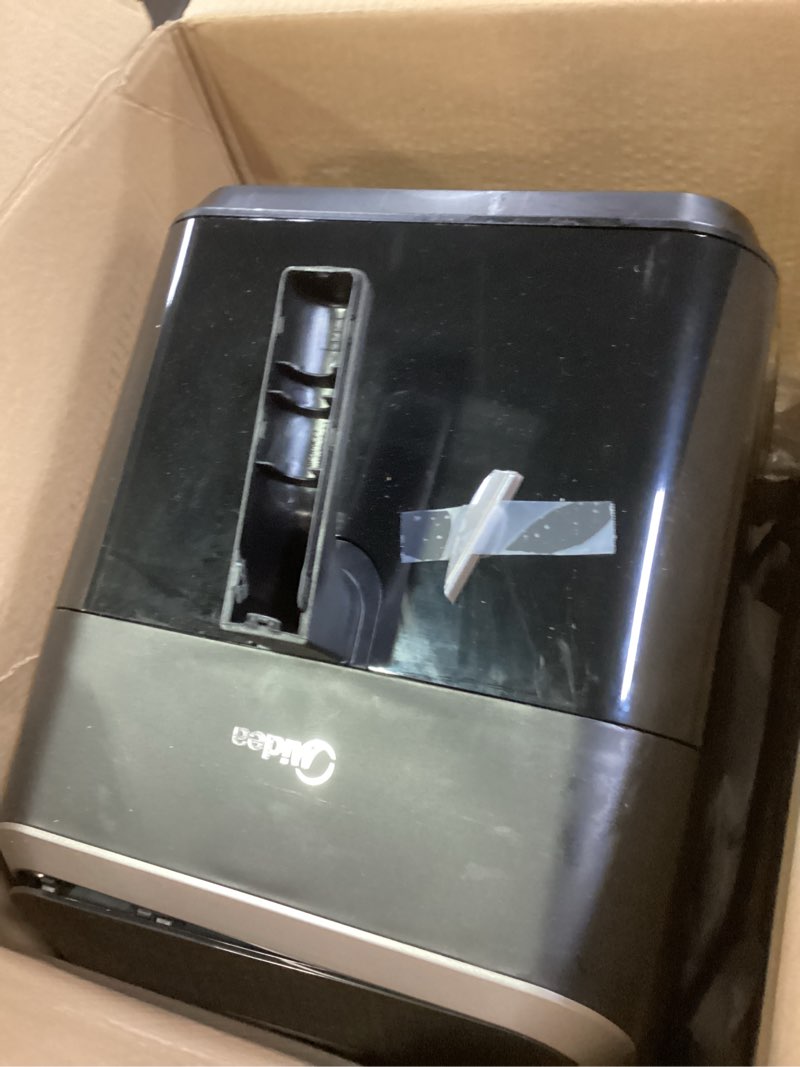 Condition photo showing As Is for midea hot air fryer, capacity 7 litres, heatxpress technology 90% less oil, energy and time savings with 7 presets, easy-view window & light, non-stick coating