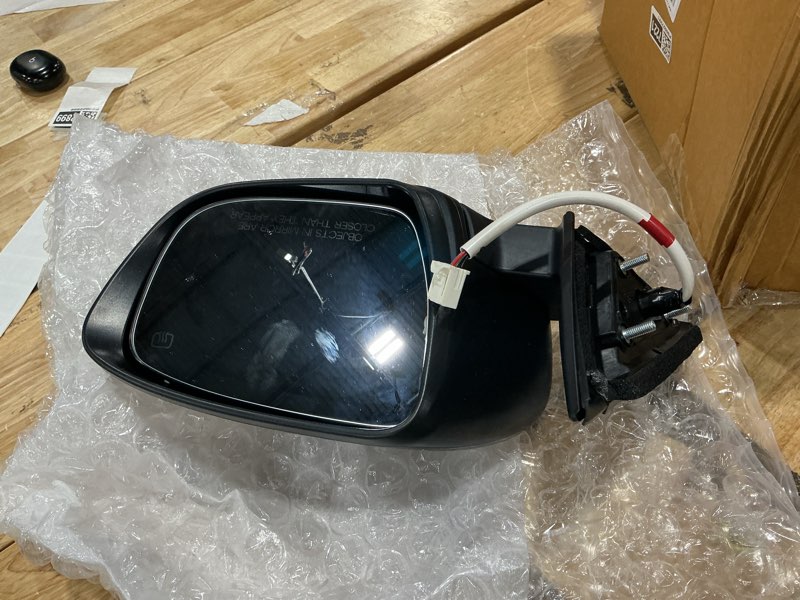 Condition photo showing Good Condition for side mirror car door mirror fits for nissan rogue 2017-2019 right passenger side|ni1321287|power|lamp|heat| black lh -7 wires
