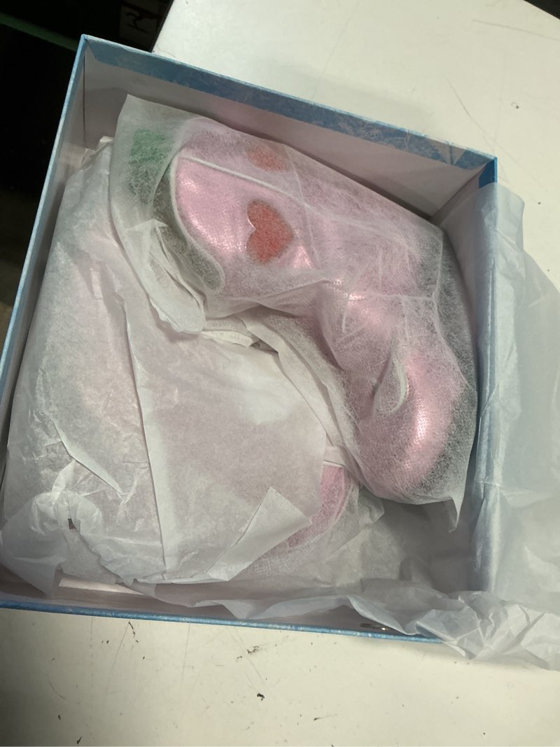 Condition photo showing New/Like New for (size 10)kids cowboy boots girls mid calf cowgirl western boots round toe pull on splicing riding shoes for little kid/big kid pink heart 13 toddler