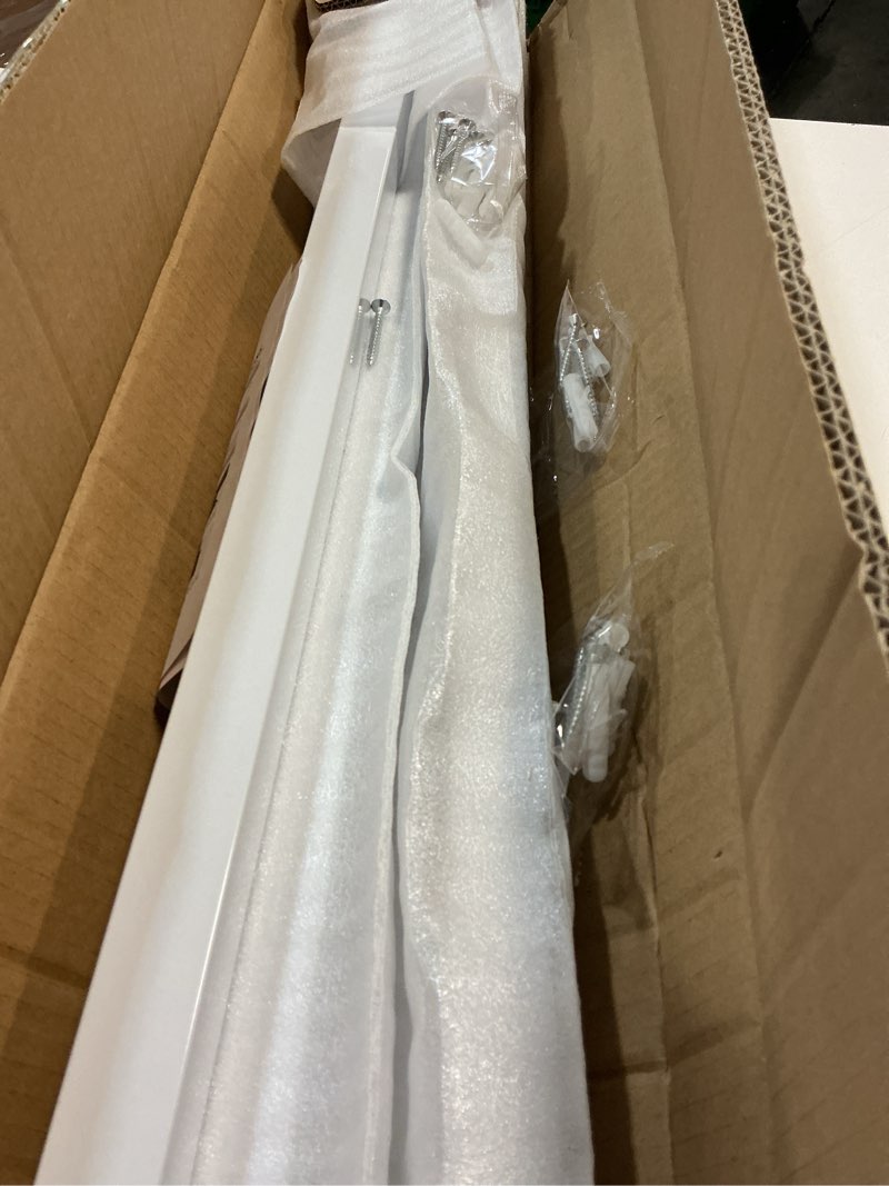 Condition photo showing New/Like New for handrails for stairs indoor, 10ft stair railing white metal staircase hand rails/modern wrought iron handrail, industrial wall mounted handrails outdoor for loft porch deck 10 feet white