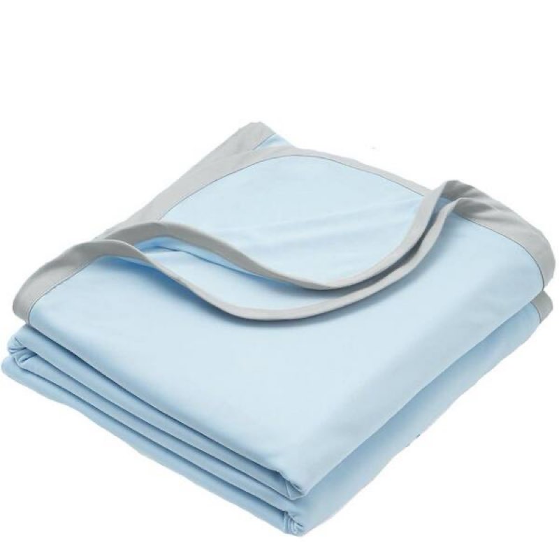 similar to stock photo .. ice blue cooling summer blanket for king size beds, 108\"x90\" nylon