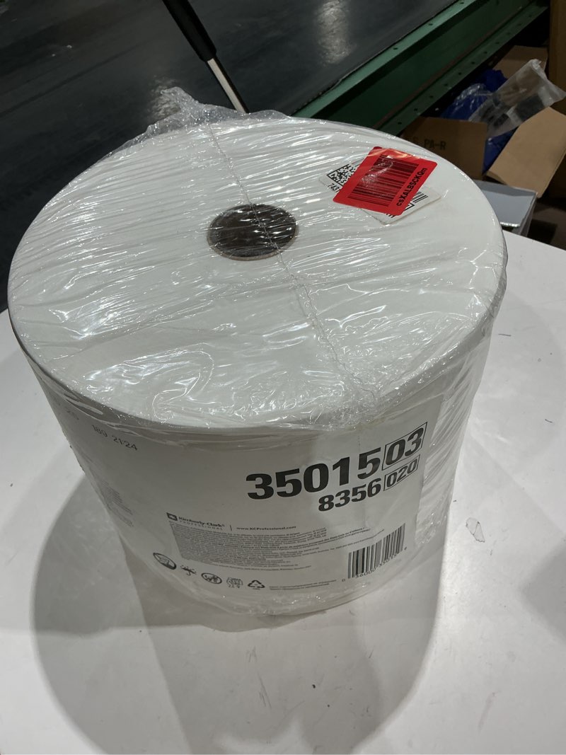 Condition photo showing Good Condition for wypall x50 disposable cloths (35015)  jumbo roll  9.8 x 13.4  white  1 100 sheets per roll