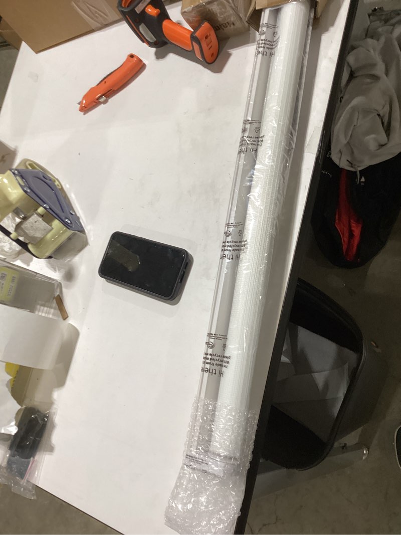 LazBlinds Cordless French Door Blinds, No Drill Roll Up Zebra Blinds, Light Control Day and Night Sh