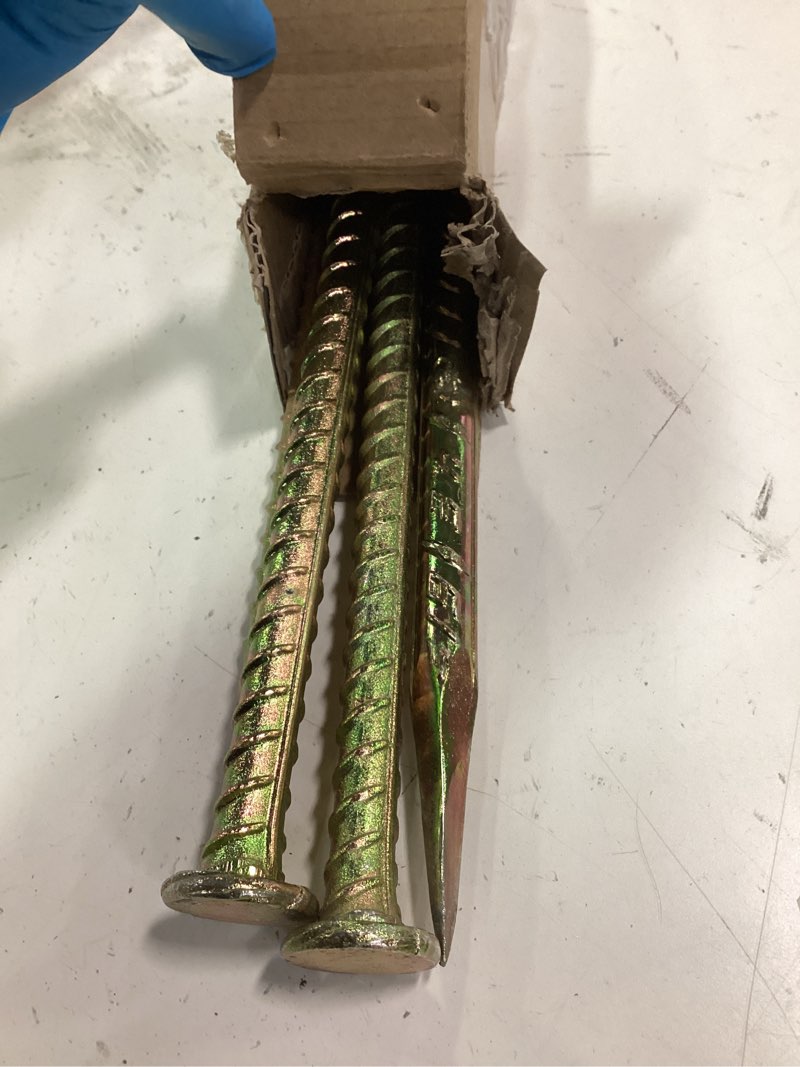 Condition photo showing Good Condition for 23-Inch Long Rebar Stakes - 1/2 Inch Diameter Heavy Duty Galvanized Steel Ground Asphalt Anchors for Speed Bump, Wheel Stop, Tent and More (4)