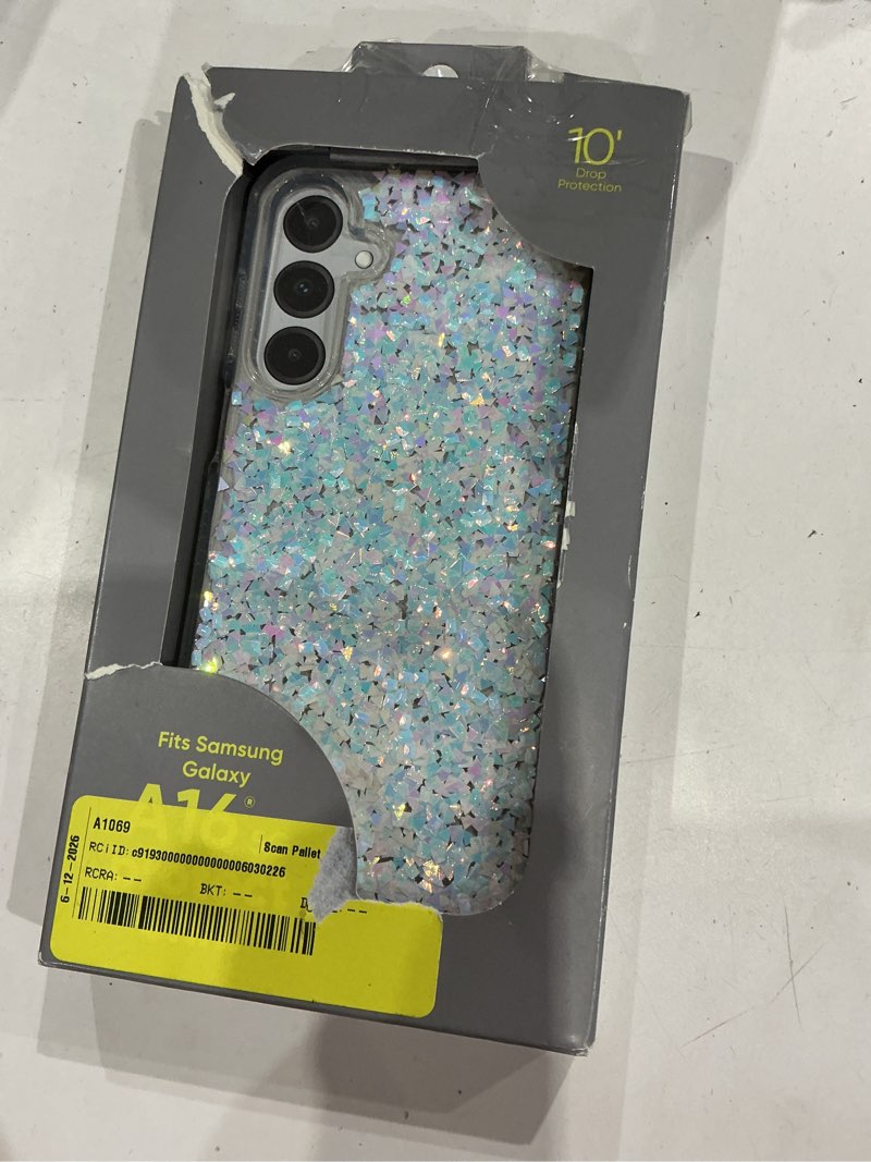Condition photo showing New/Like New for onn. phone case for samsung galaxy a16 5g - iridescent glitter fleck