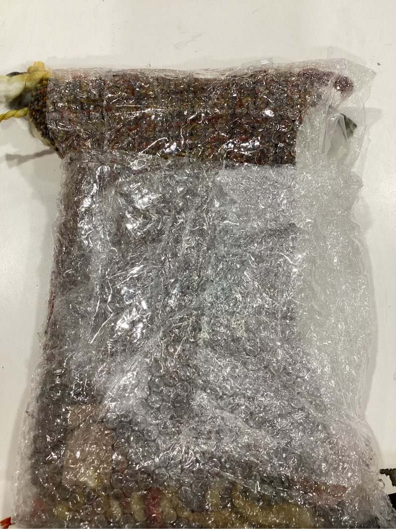 Condition photo showing As Is for Creative Co-Op Woven Melange Acrylic Lumbar Pillow with Fringe, Multicolor