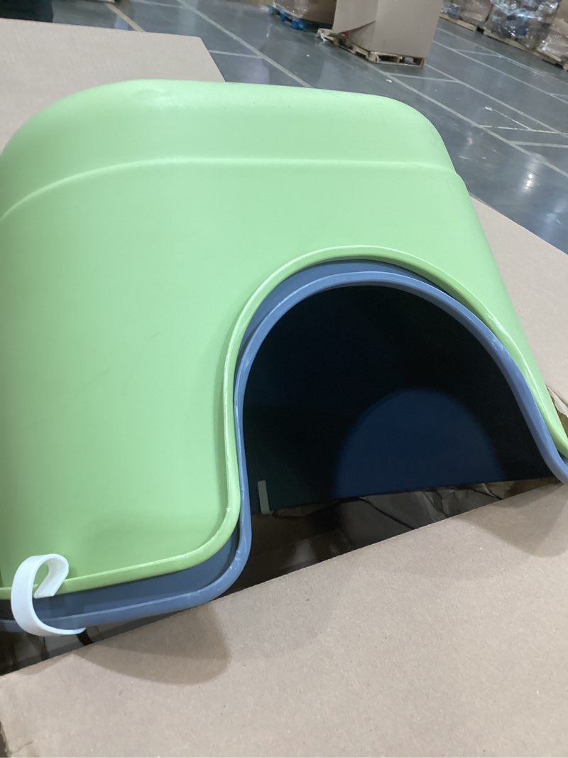 gefryco jumbo cat litter box with high sides, extra large for muti cats open big cat litter box anti