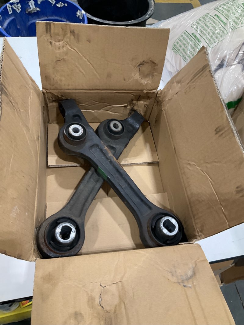 Condition photo showing As Is for tucarest 2pcs k642193 (fits rwd only) left right front lower rearward control arm assembly compatible with 2011-2019 ch-rysler 300 /do-dge challenger charger driver passenger side suspension